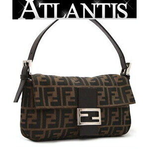 Fendi Zucca Man Bucket handbag brown canvas leather